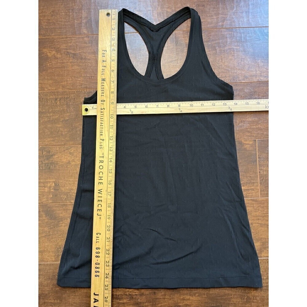 Lululemon Solid Black Racer Back Tank Top Read Below - Picture 3 of 4